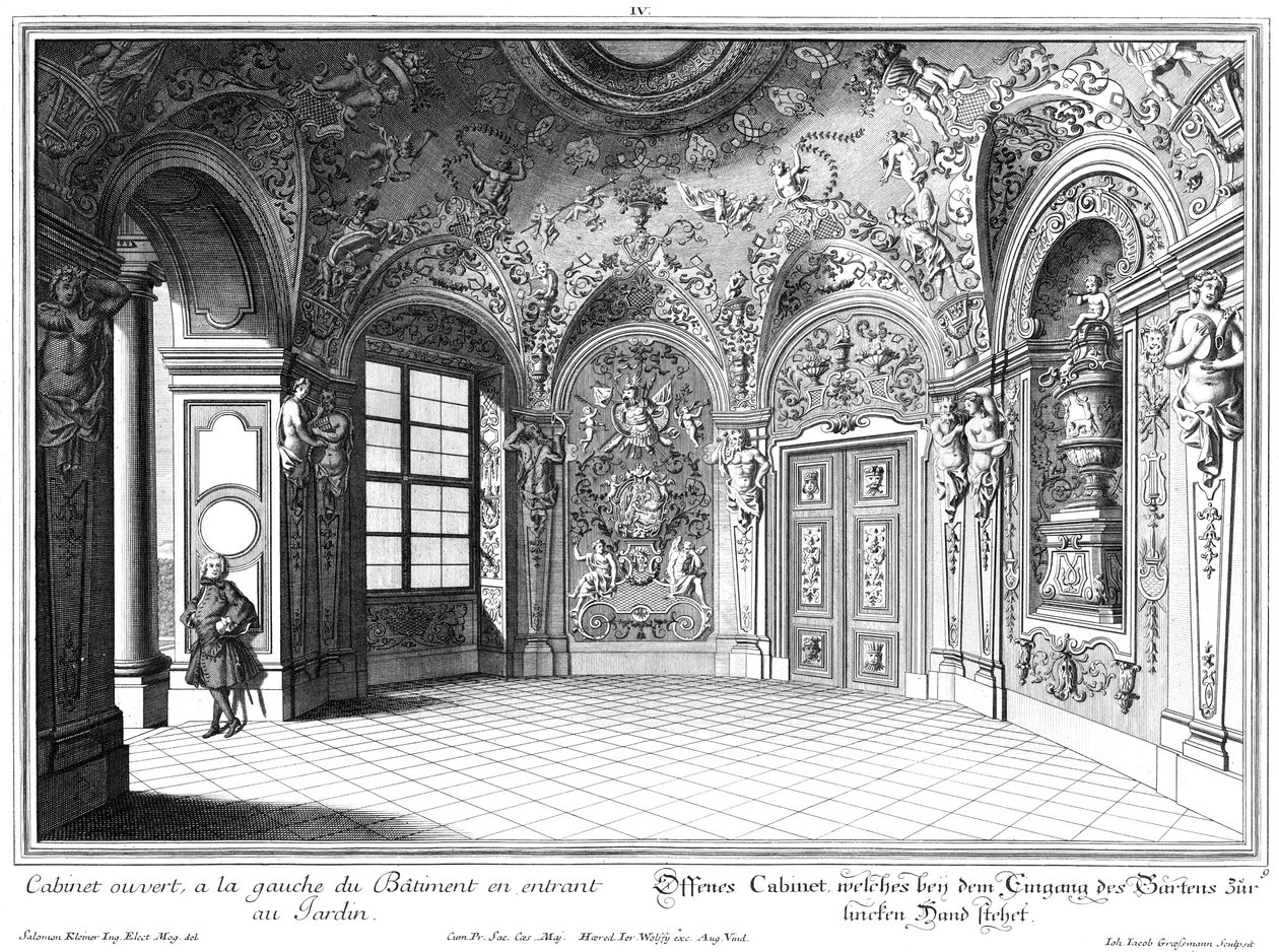 Open kabinet in de noordwesttoren door Salomon Kleiner