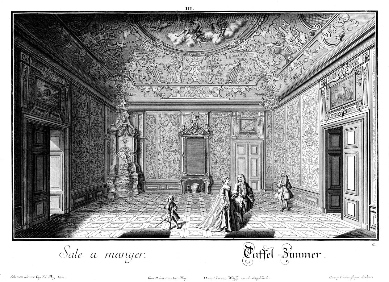 Eetkamer door Salomon Kleiner