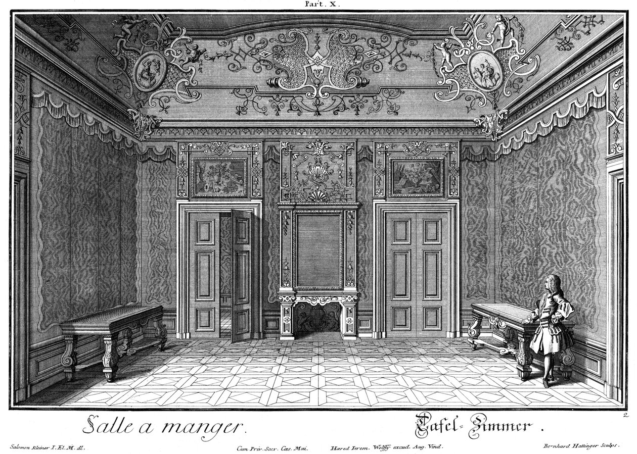 Eetkamer door Salomon Kleiner