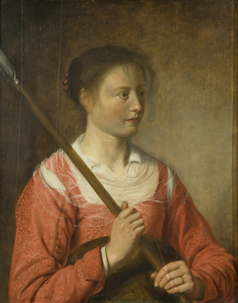 Een herderin, ca. 1625 door Salomon de Bray