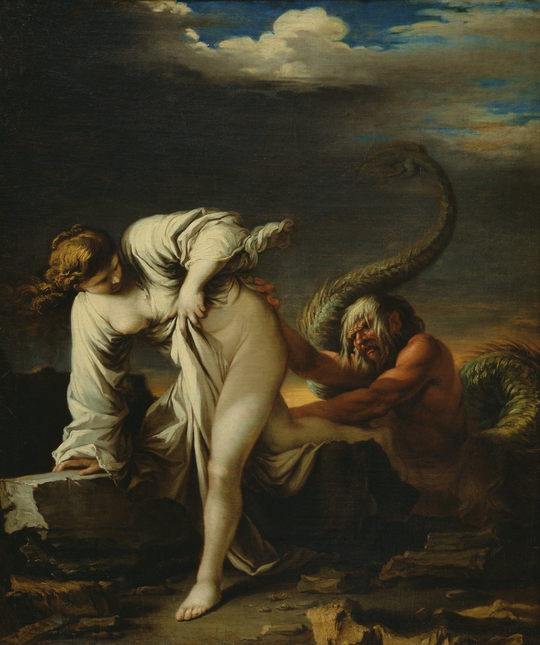 Glaucus en Scylla door Salvator Rosa