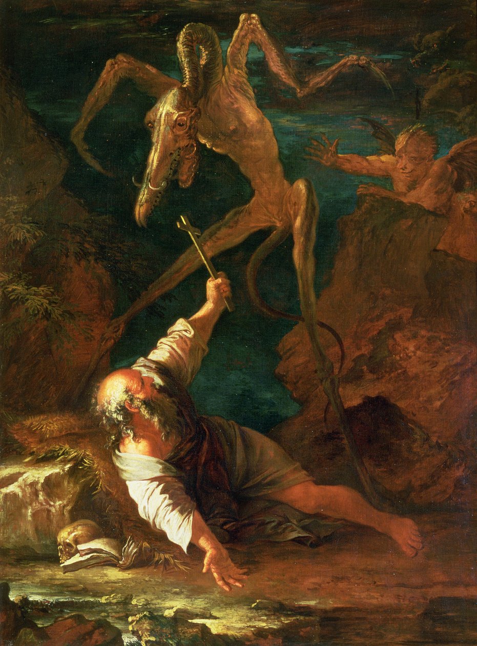 De Verleiding van St. Antonius door Salvator Rosa