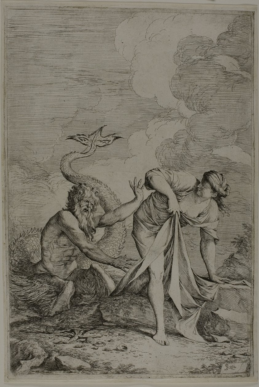 Glaucus en Scylla door Salvator Rosa