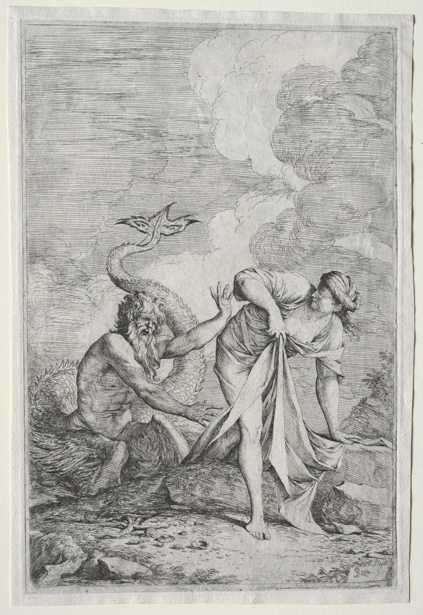 Glaucus en Scylla door Salvator Rosa