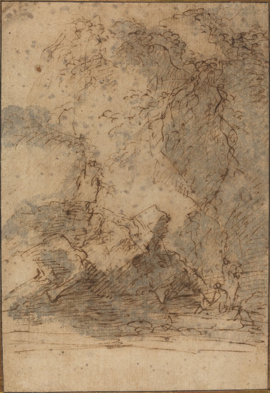 Landschap door Salvator Rosa