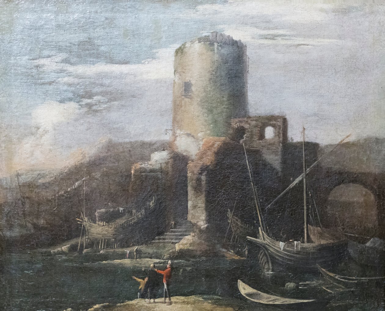 Landschap met ruïnes door Salvator Rosa