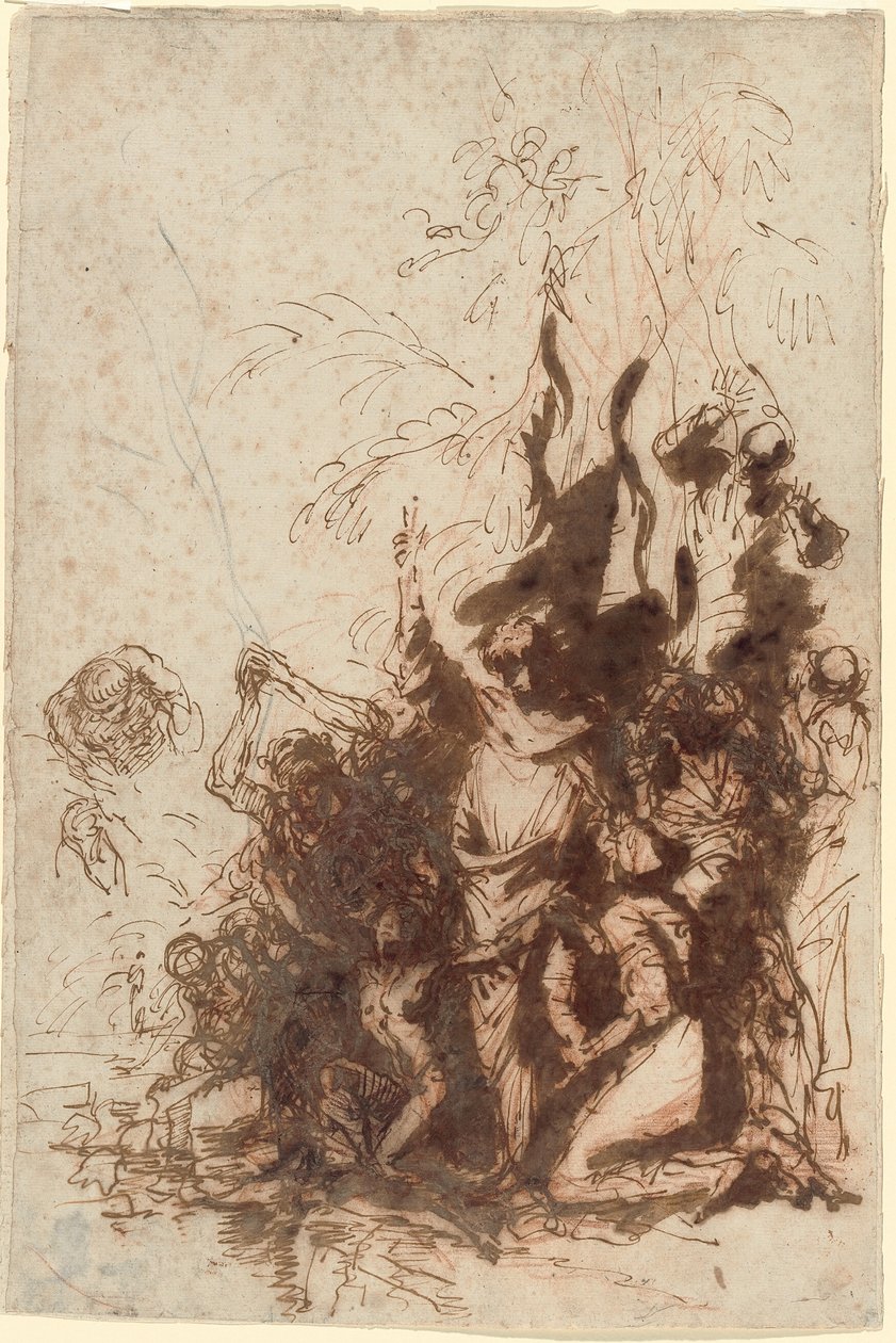 Opwekking van Lazarus door Salvator Rosa