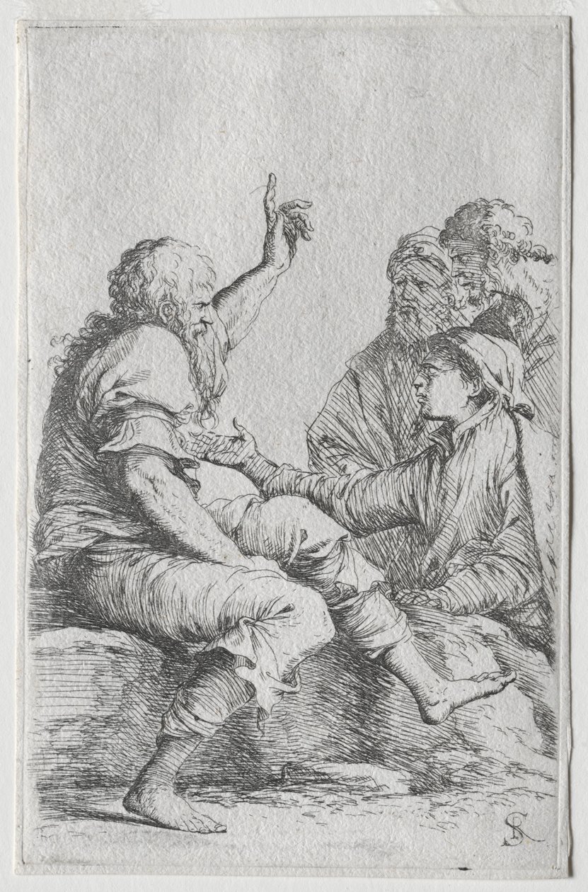 De Beeldjeserie: Beeldje, 1656-57 door Salvator Rosa