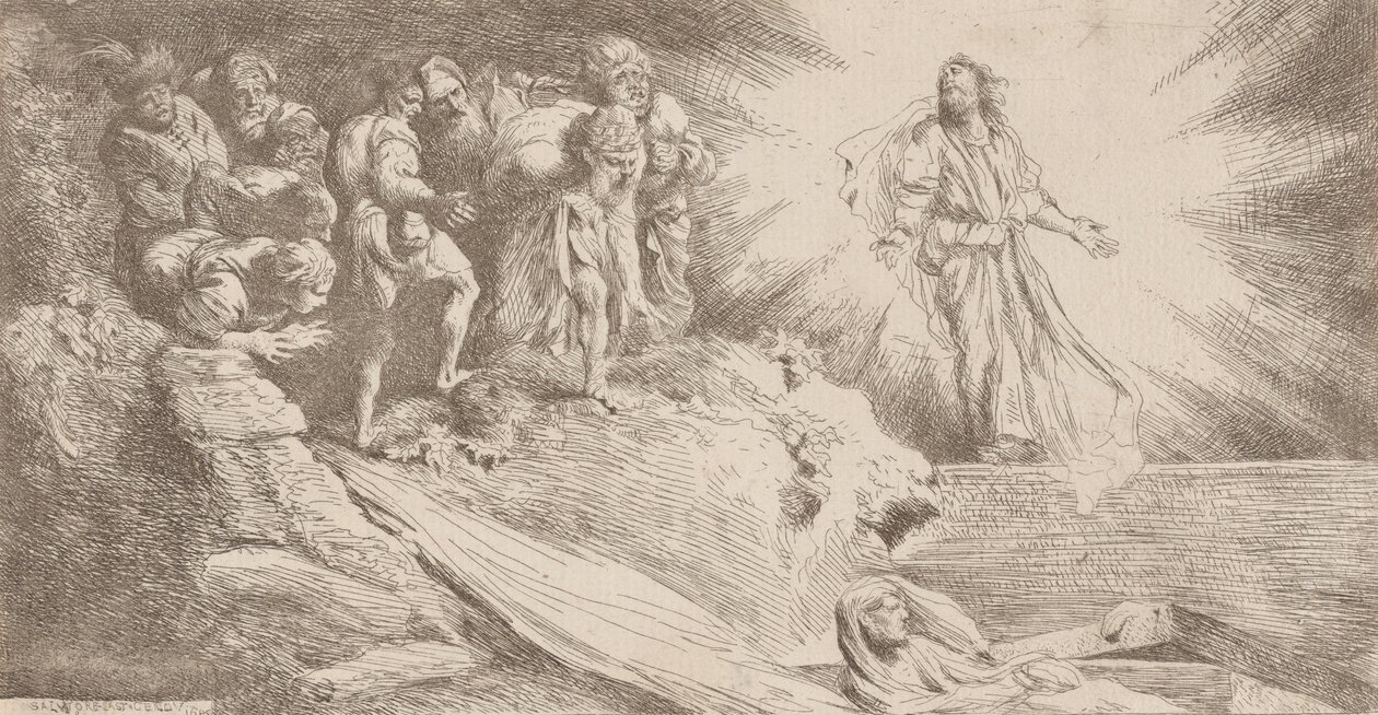 Opstanding van Lazarus door Salvatore Castiglione