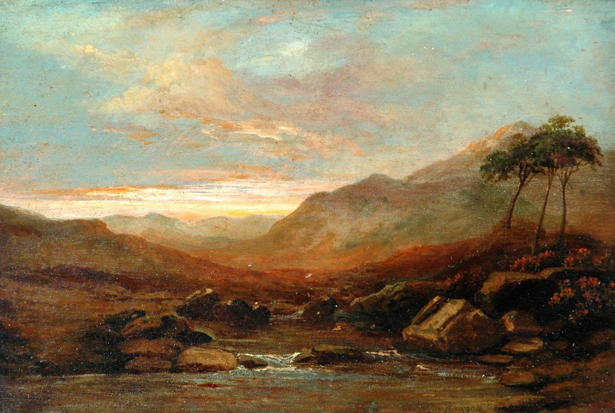 Landschap door Samuel Bough