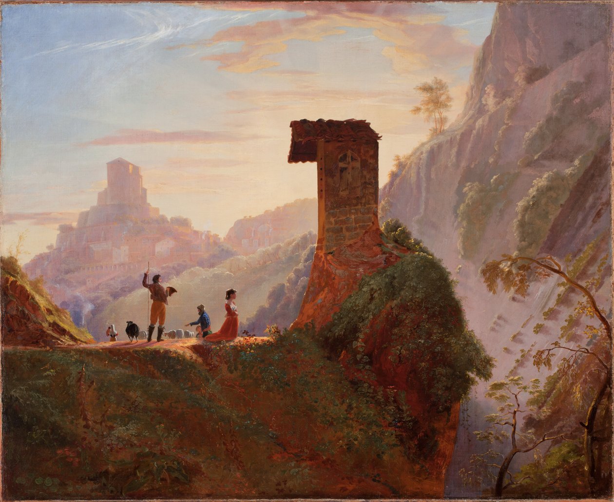 Kapel van de Maagd in Subiaco door Samuel Finley Breese Morse