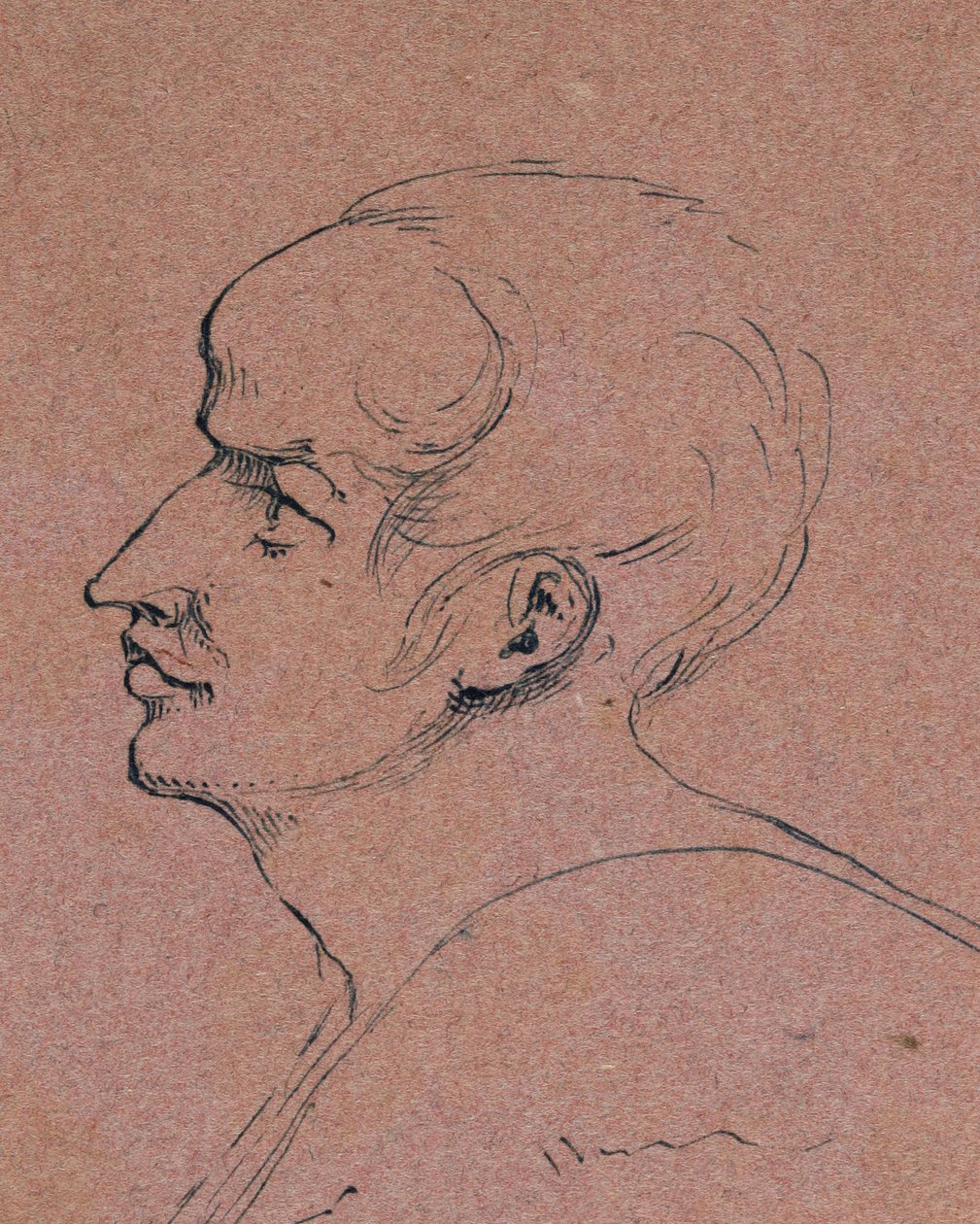 Profiel van een man, 1840 door Samuel Finley Breese Morse