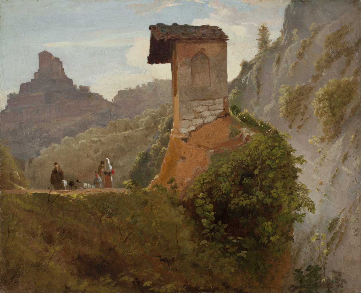 Schets voor de Kapel van de Maagd in Subiaco, 1830 door Samuel Finley Breese Morse