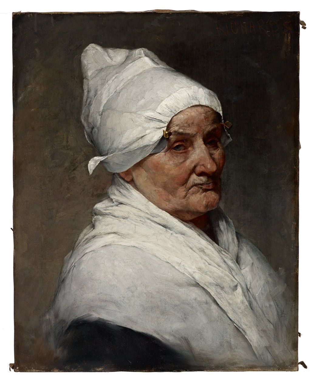 Oude boerin door Samuel G. Richards