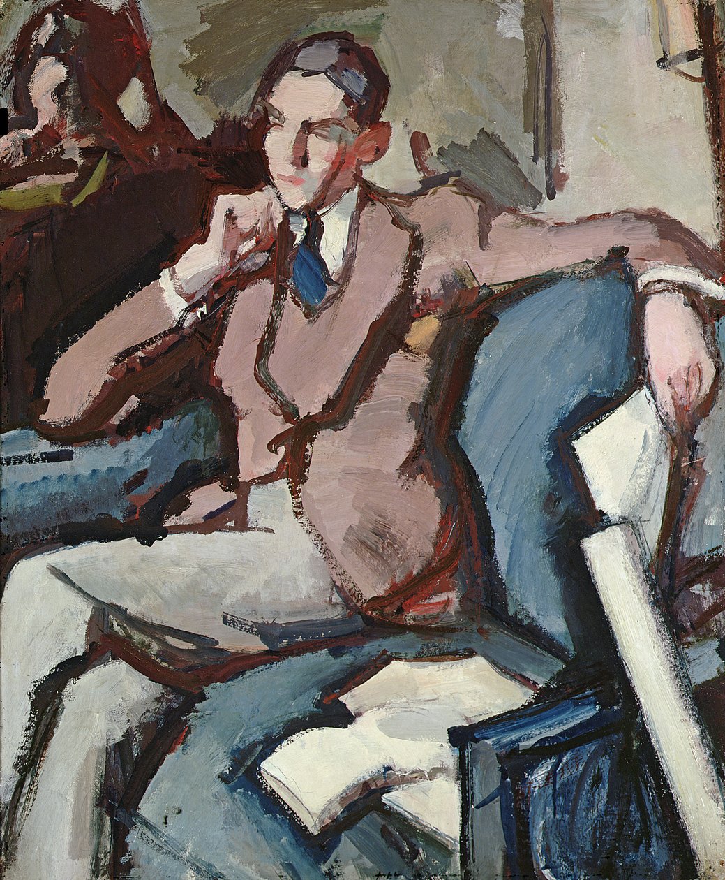Portret van Willie Peploe door Samuel John Peploe