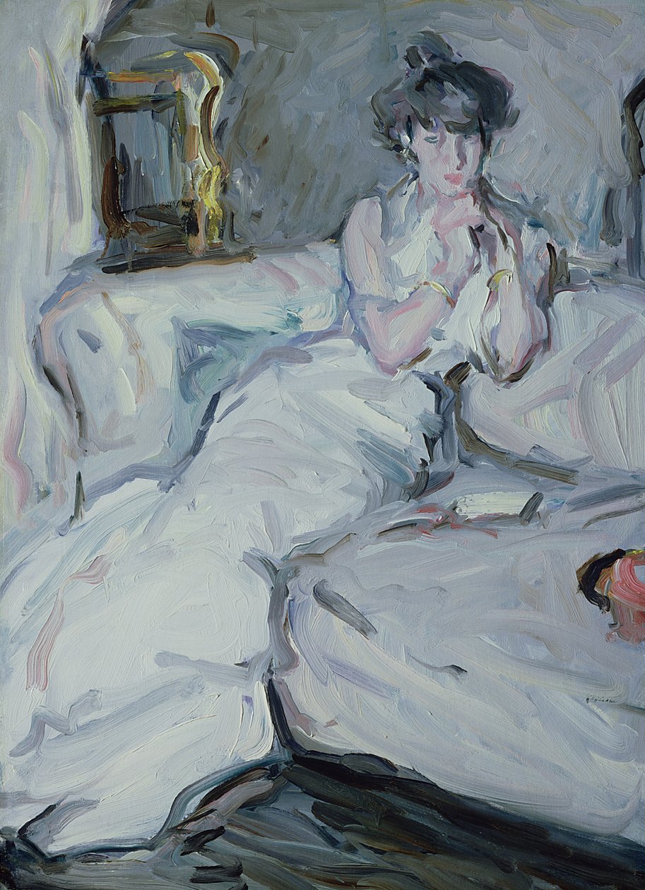 Het meisje in het wit, 1909 door Samuel John Peploe