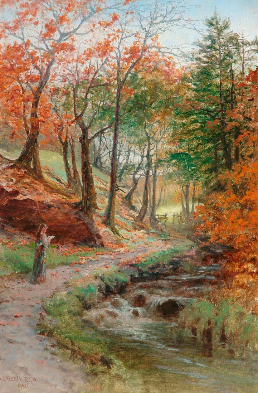 Bij Dean Wood, Rivington, 1901 door Samuel Lawson Booth