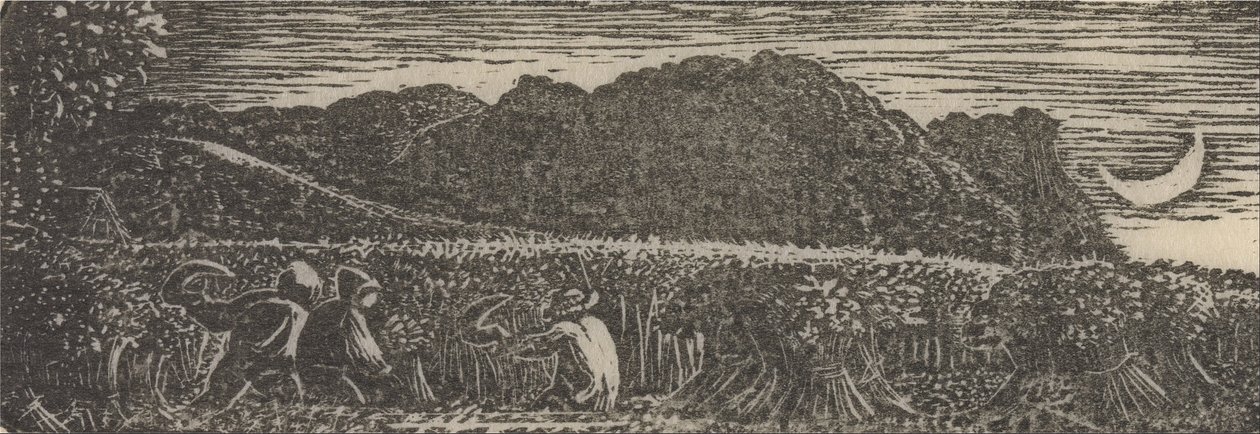 Oogst Onder een Halve Maan door Samuel Palmer