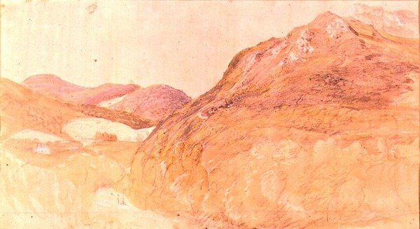 Bij de Travellers Rest Inn, Dolgellau door Samuel Palmer