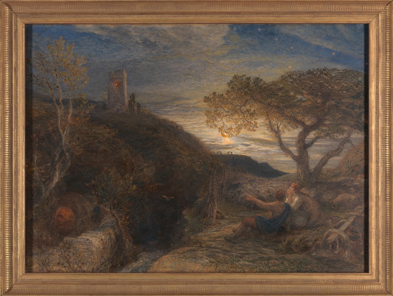 De eenzame toren door Samuel Palmer