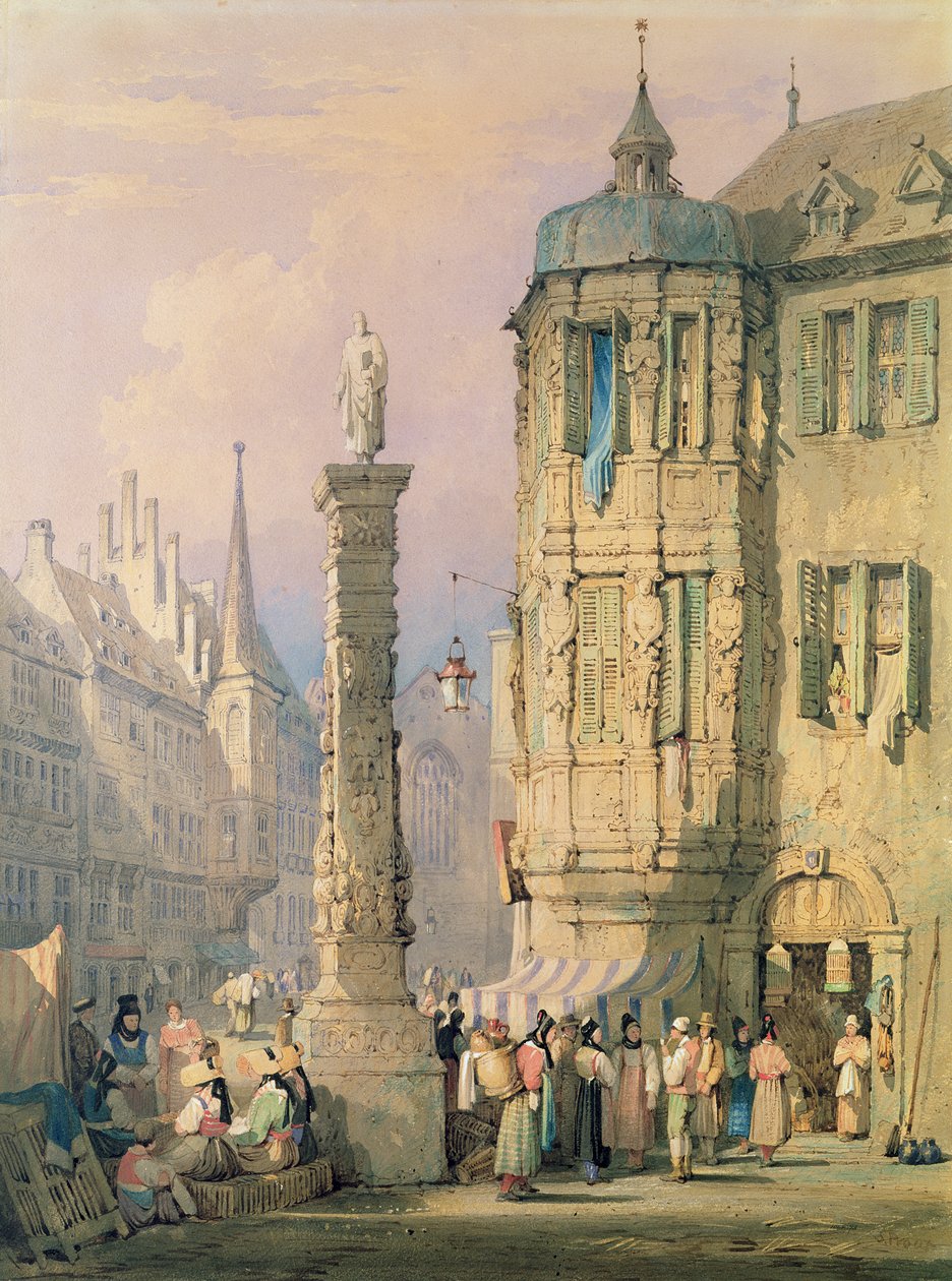 Het bisschoppelijk paleis, Würzburg door Samuel Prout