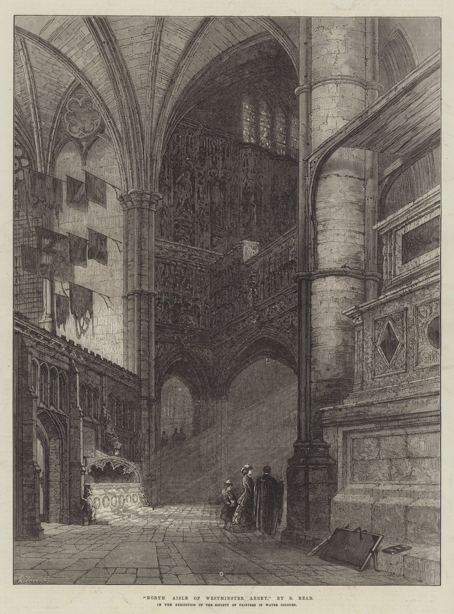 Noordbeuk van Westminster Abbey door Samuel Read