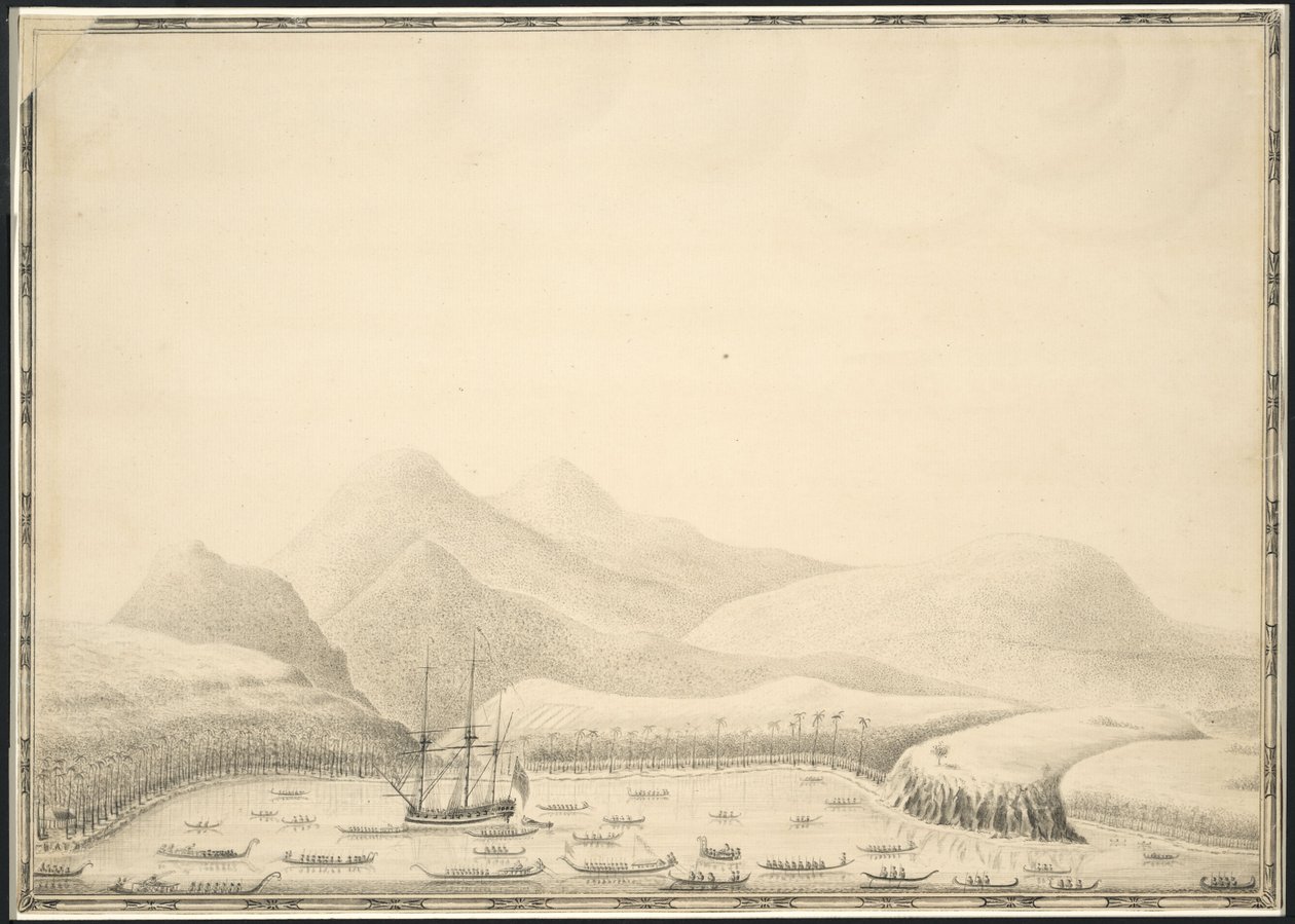 Otaheite (d.w.z. Tahiti) of King Georges Island door Samuel Wallis (1728-1795) door Samuel Wallis