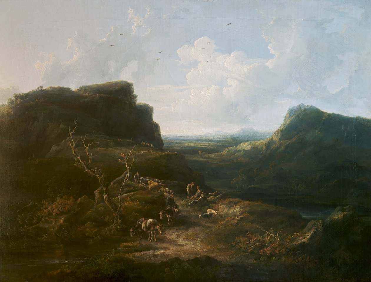 Bergachtig landschap door Samuel Williamson