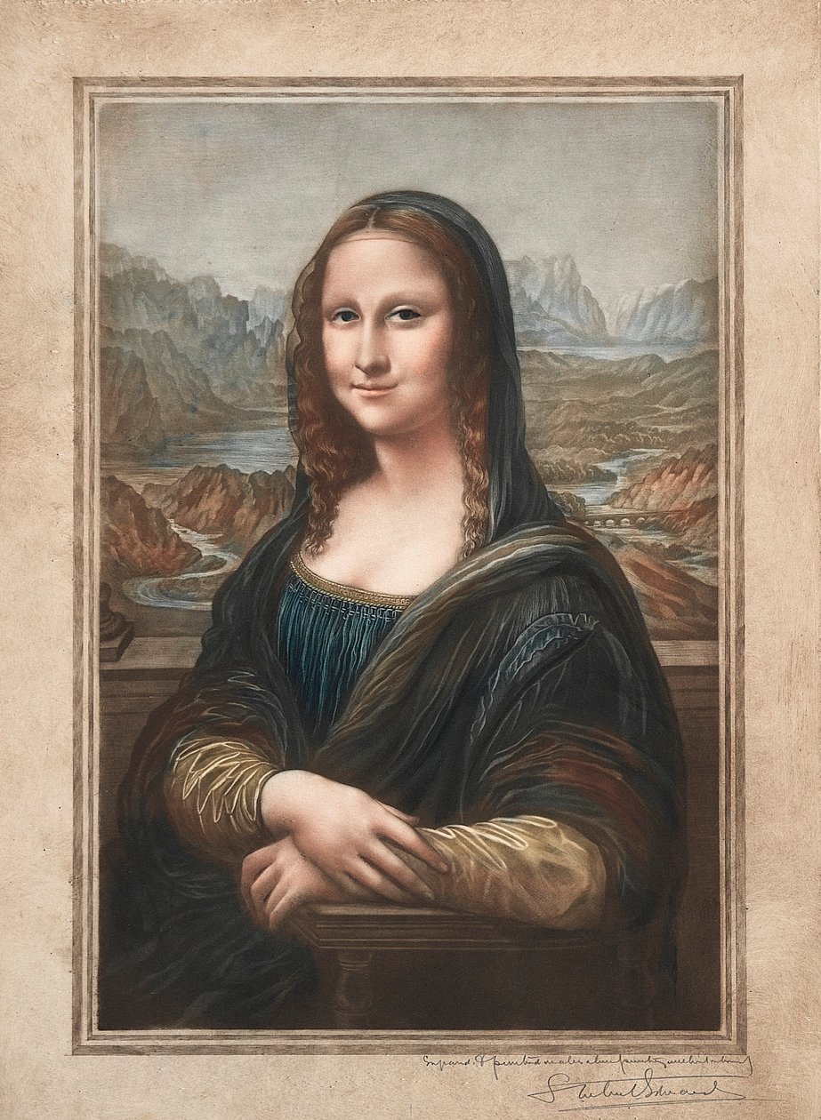 Mona Lisa, 19e-20e eeuw door Samuel Arlent Edwards