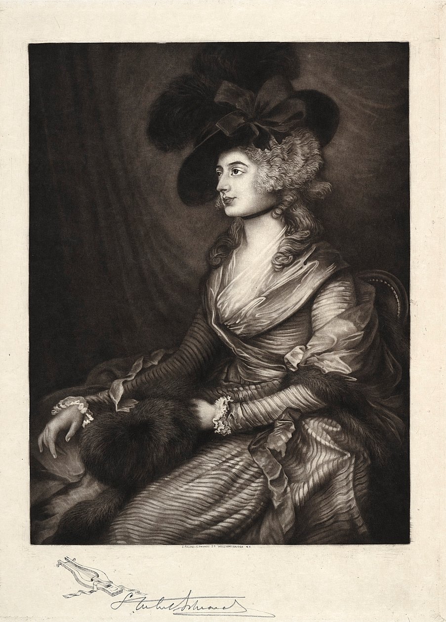 Mevrouw Sarah Siddons, 19e-20e eeuw door Samuel Arlent Edwards