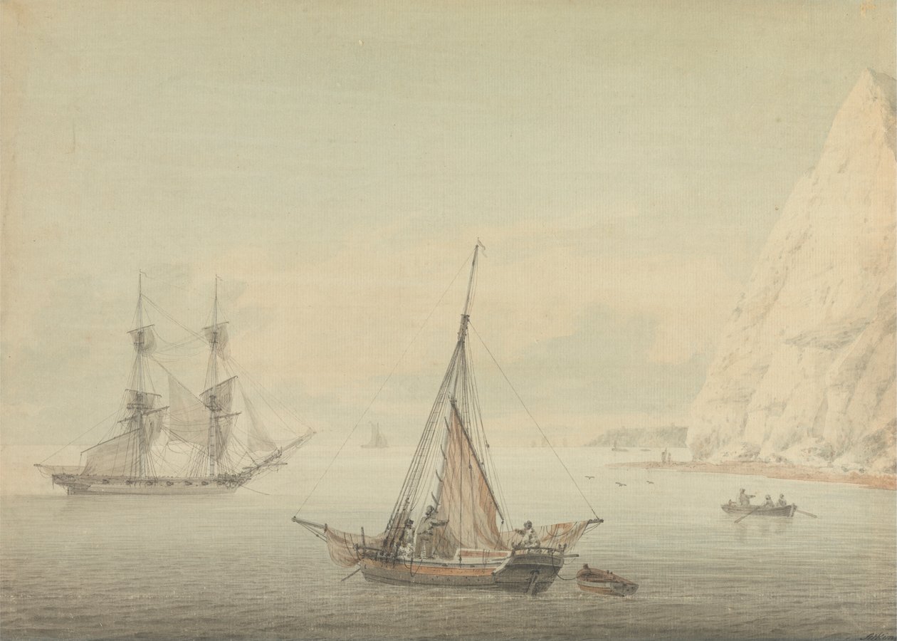 Shakespeare Cliff, Dover door Samuel Atkins