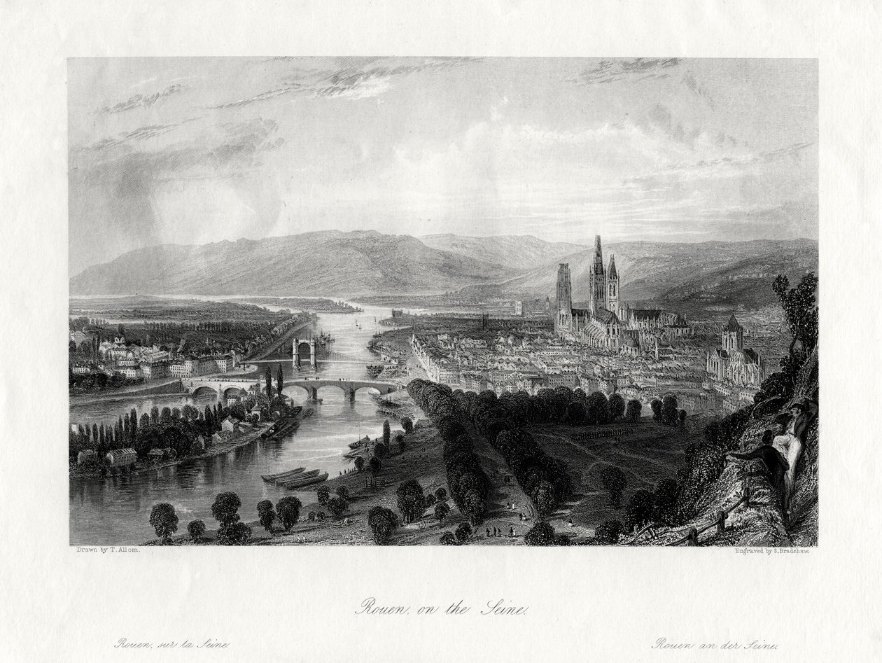Rouen aan de Seine, Frankrijk door Samuel Bradshaw