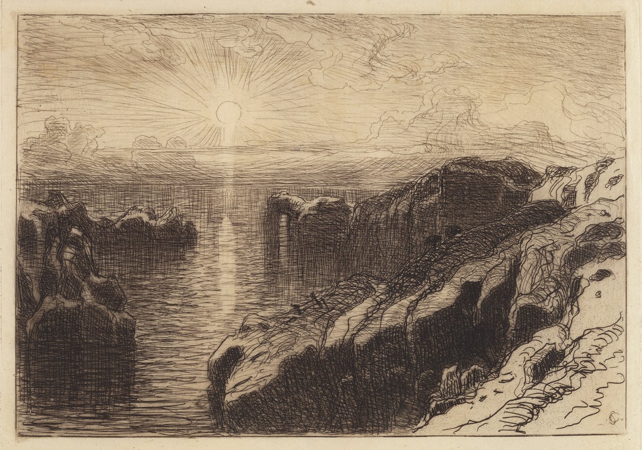 Pacifische Kust, Californië door Samuel Colman
