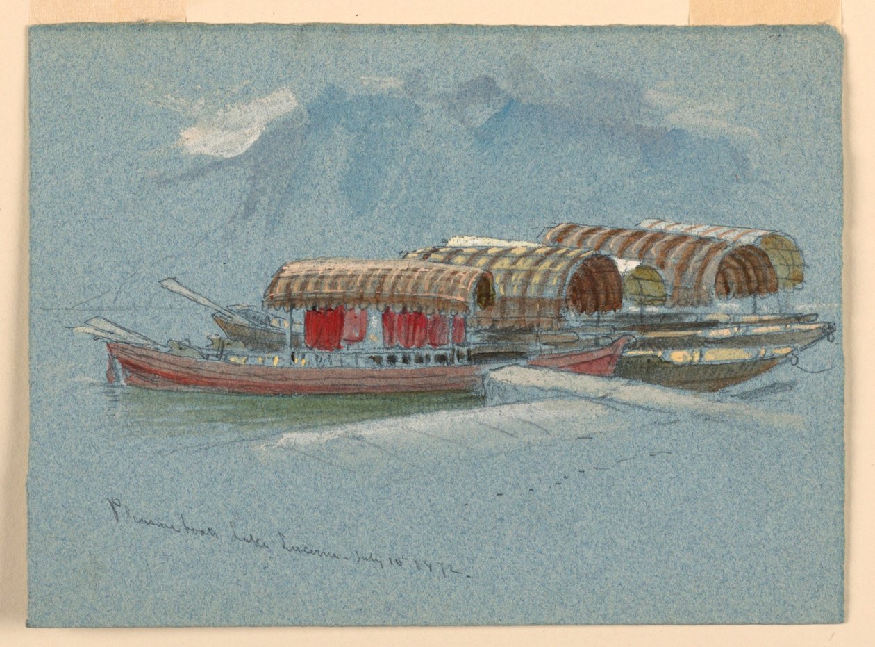 Pleziervaartuigen, Meer van Luzern door Samuel Colman