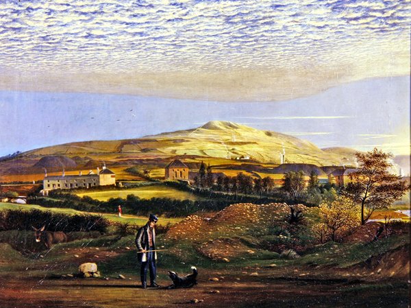 Mijnen in het westen van het land door Samuel Colman