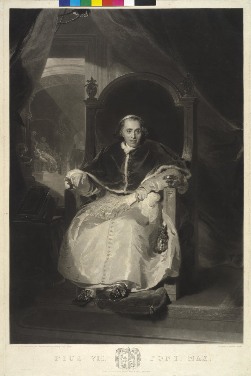 Paus Pius VII door Samuel Cousins