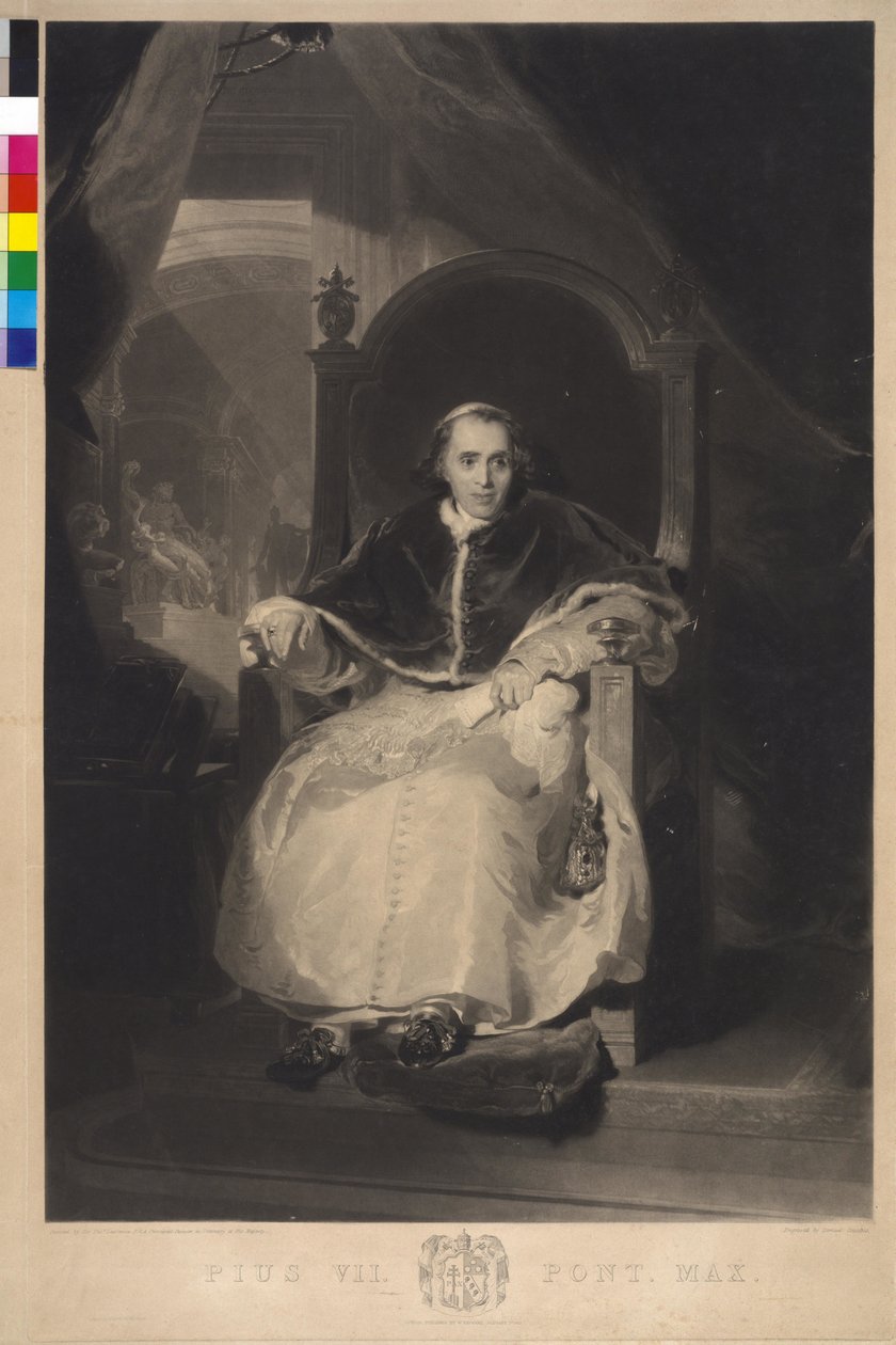 Paus Pius VII door Samuel Cousins