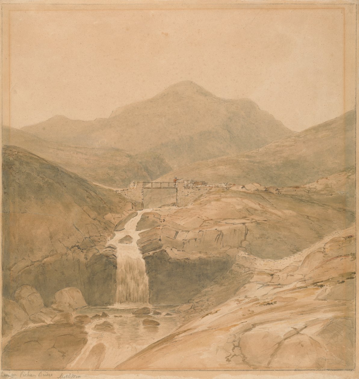 Ceapen Pichan-brug, Moelwyn Mawr door Samuel Davis