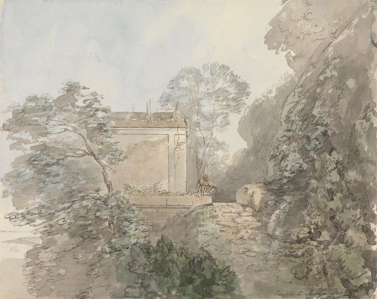 Tempel voor Maha Deo in Puttugotta (Puttergotta) door Samuel Davis