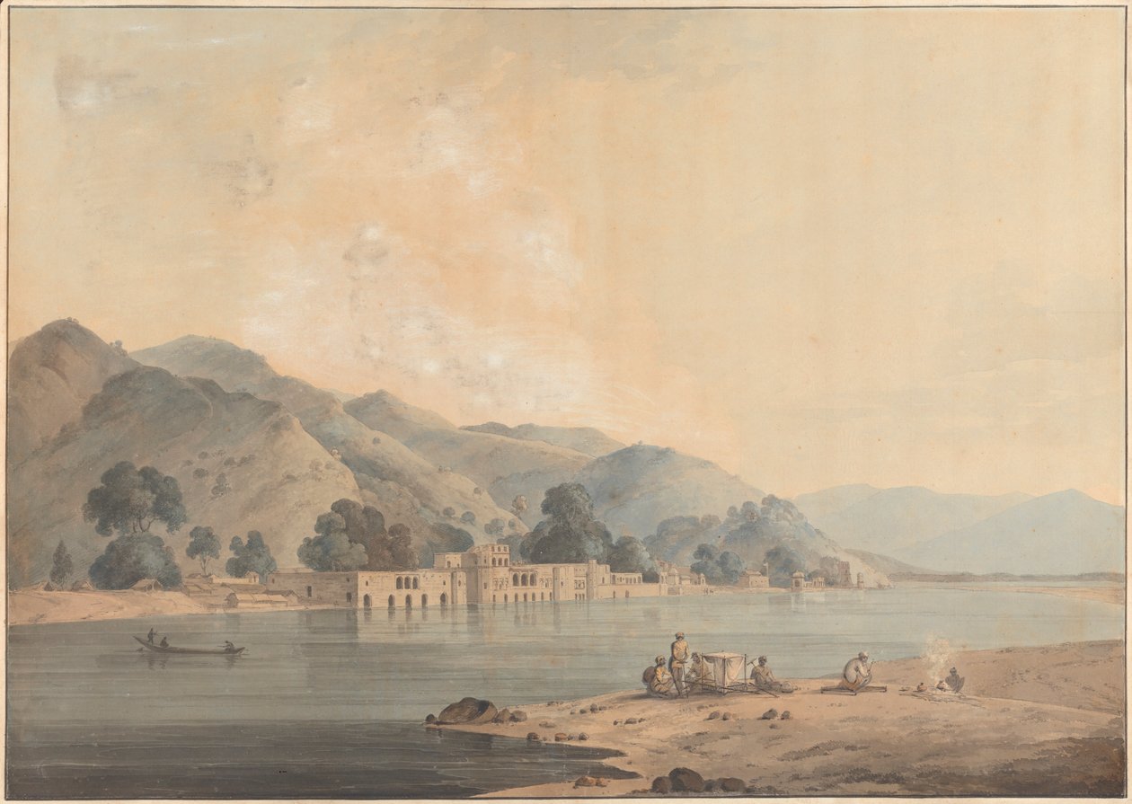 De Hurduar kijkt de rivier op door Samuel Davis