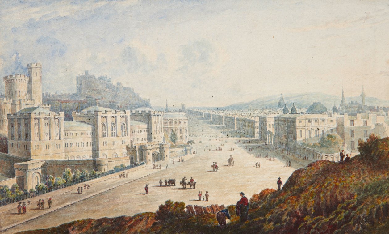 Uitzicht op Edinburgh door Samuel Dukinfield Swarbreck