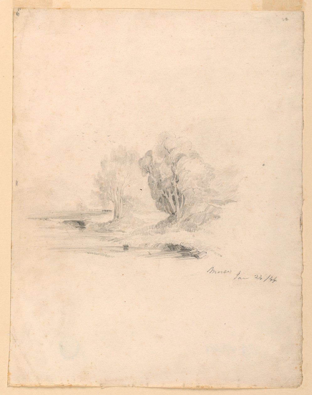 Beek en Bomen door Samuel Finley Breese Morse