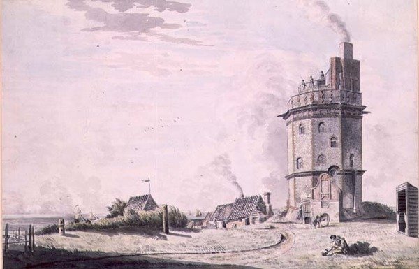 De vuurtoren van North Foreland door Samuel Hieronymous Grimm