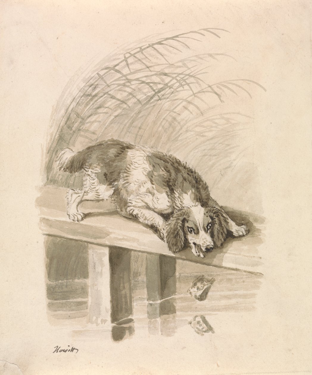 De Hond en De Schaduw door Samuel Howitt