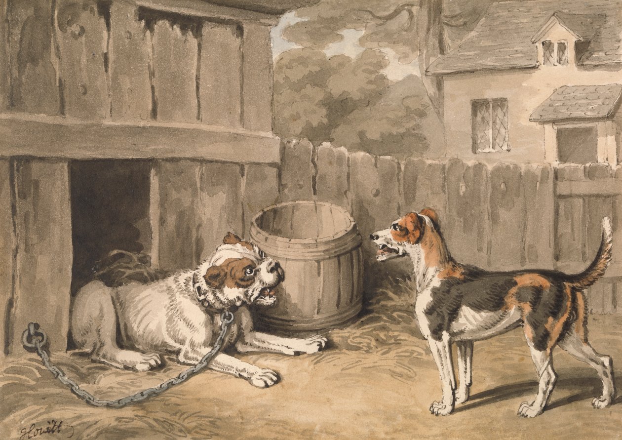 De Ondeugende Hond door Samuel Howitt
