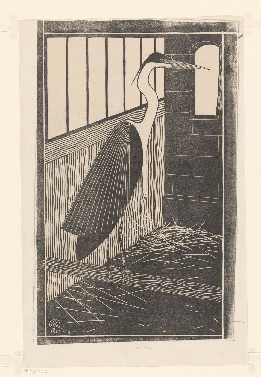 Reuzenreiger door Samuel Jessurun de Mesquita