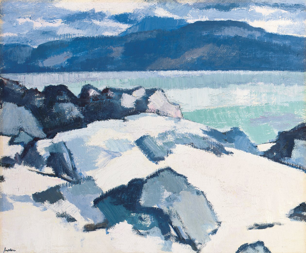 Ben More, Mull, vanaf Iona door Samuel John Peploe