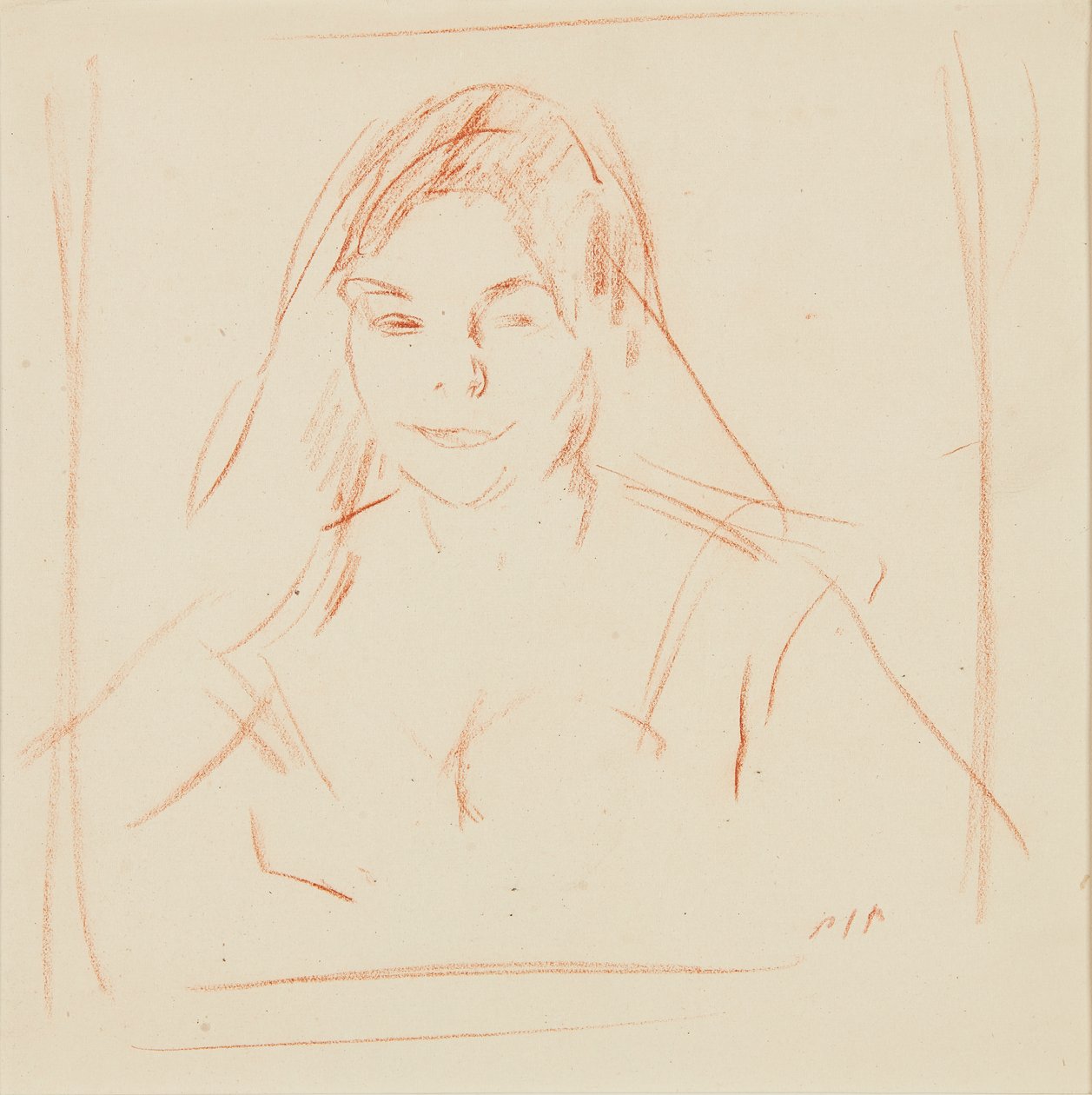 Meisje met Sluier door Samuel John Peploe