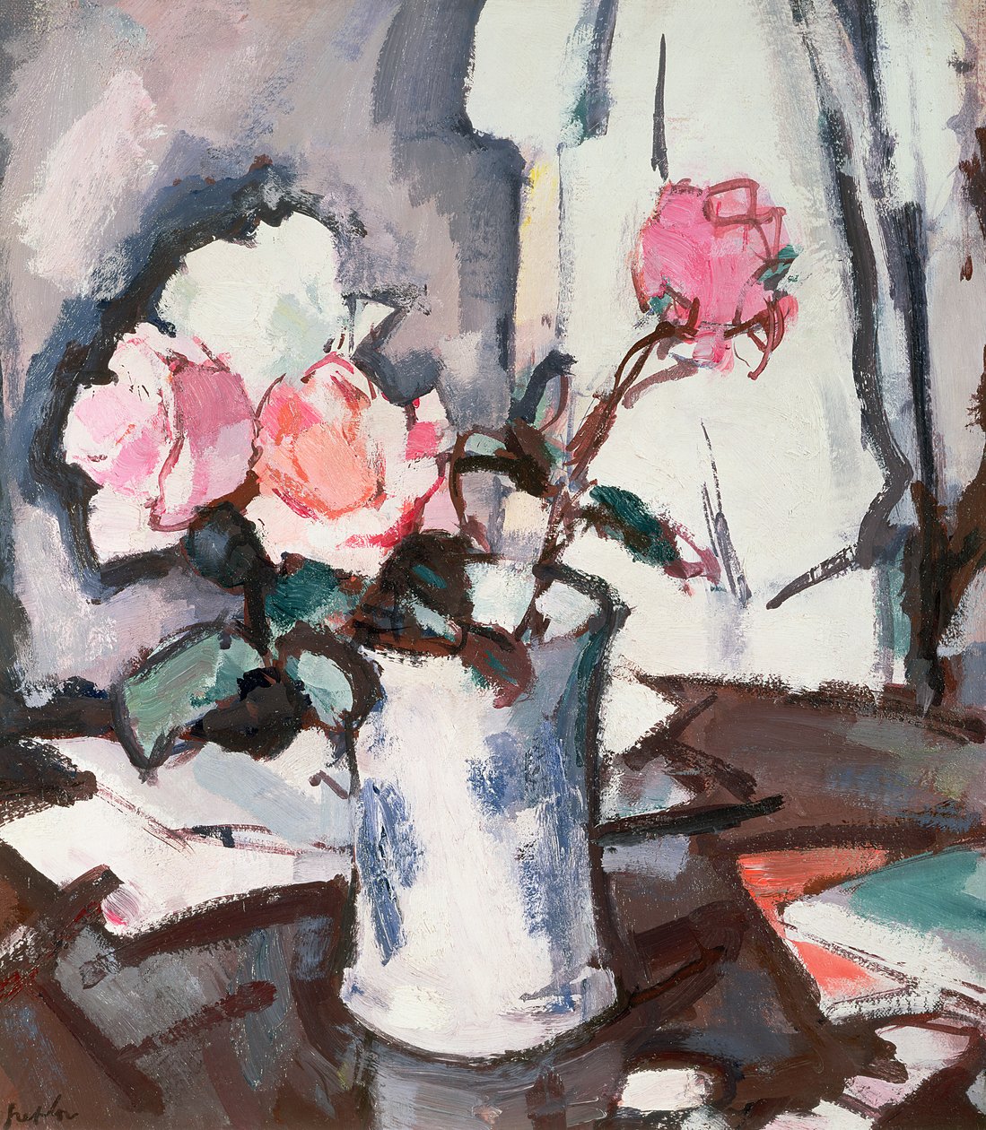 Roze Rozen door Samuel John Peploe