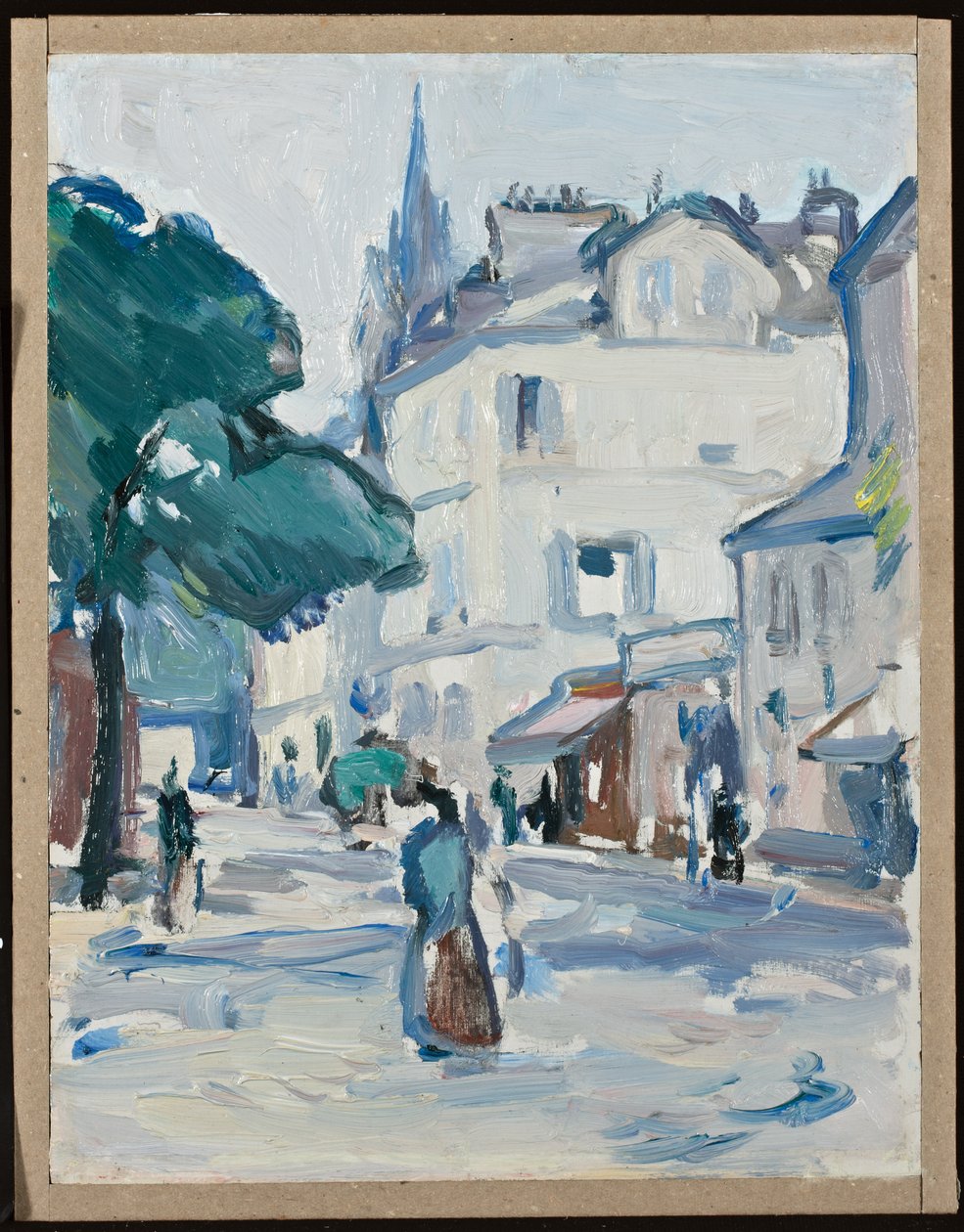 Straatscène, Parijs door Samuel John Peploe